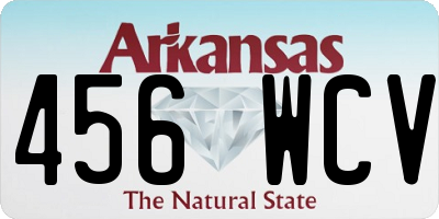 AR license plate 456WCV