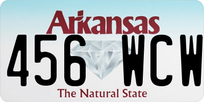 AR license plate 456WCW