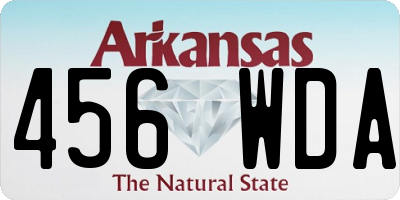 AR license plate 456WDA