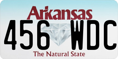 AR license plate 456WDC