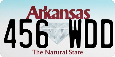 AR license plate 456WDD