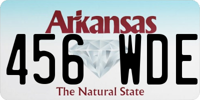 AR license plate 456WDE