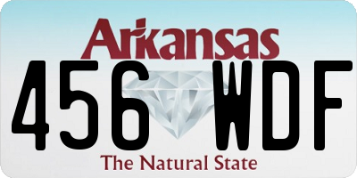 AR license plate 456WDF