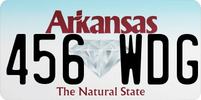 AR license plate 456WDG
