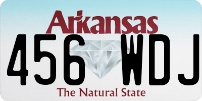 AR license plate 456WDJ