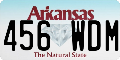 AR license plate 456WDM