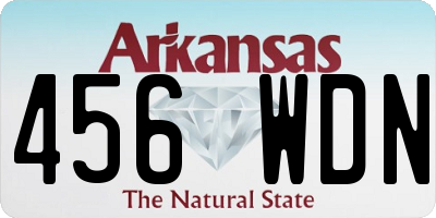 AR license plate 456WDN