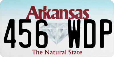 AR license plate 456WDP