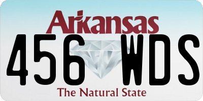 AR license plate 456WDS