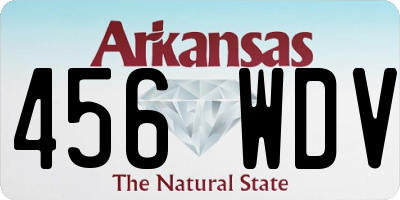 AR license plate 456WDV