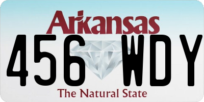 AR license plate 456WDY