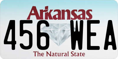 AR license plate 456WEA