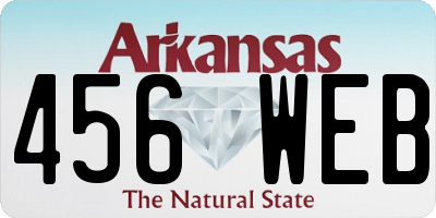 AR license plate 456WEB