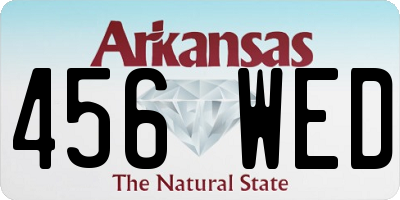 AR license plate 456WED