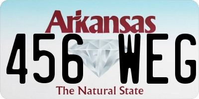 AR license plate 456WEG