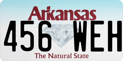 AR license plate 456WEH