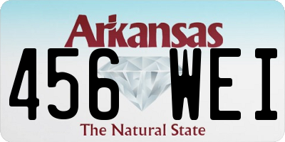 AR license plate 456WEI