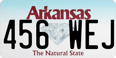 AR license plate 456WEJ