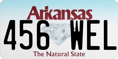 AR license plate 456WEL