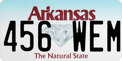 AR license plate 456WEM