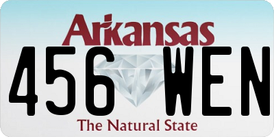 AR license plate 456WEN