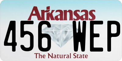 AR license plate 456WEP
