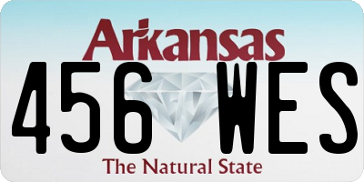AR license plate 456WES