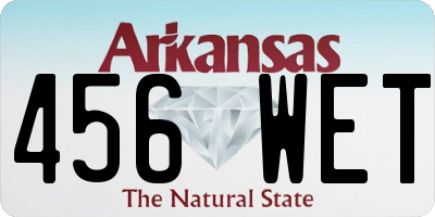 AR license plate 456WET