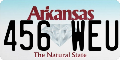 AR license plate 456WEU