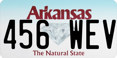 AR license plate 456WEV