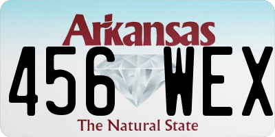AR license plate 456WEX
