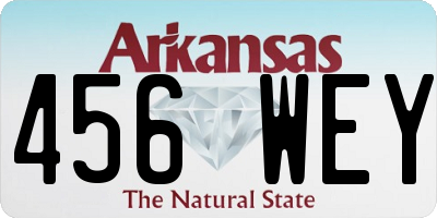 AR license plate 456WEY