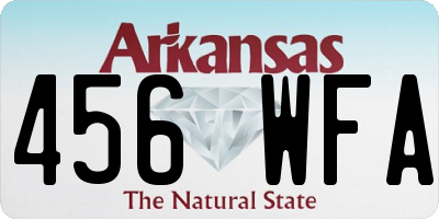 AR license plate 456WFA