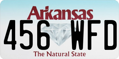 AR license plate 456WFD