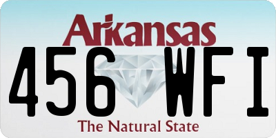 AR license plate 456WFI