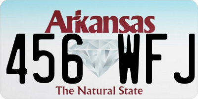 AR license plate 456WFJ