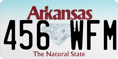 AR license plate 456WFM