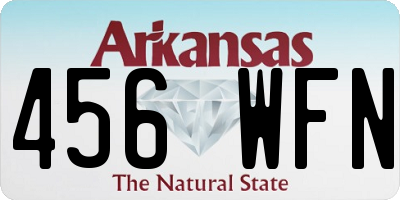 AR license plate 456WFN
