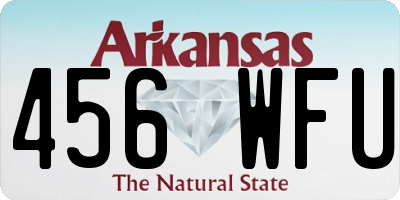 AR license plate 456WFU