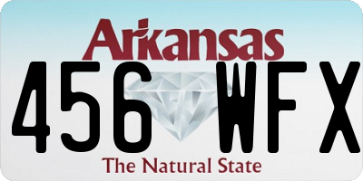 AR license plate 456WFX