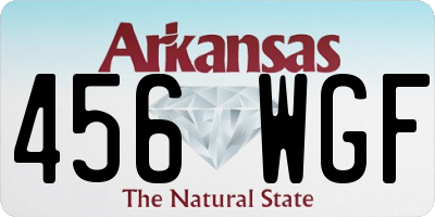 AR license plate 456WGF