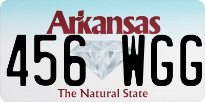 AR license plate 456WGG