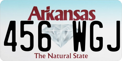 AR license plate 456WGJ