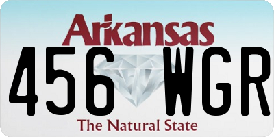 AR license plate 456WGR