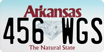 AR license plate 456WGS