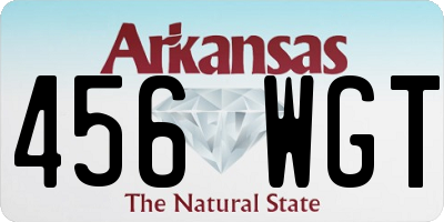 AR license plate 456WGT