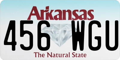 AR license plate 456WGU