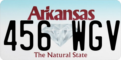 AR license plate 456WGV