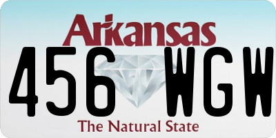 AR license plate 456WGW
