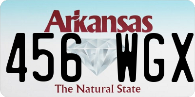AR license plate 456WGX